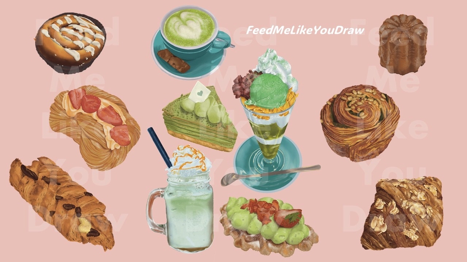 รับวาดภาพประกอบอาหาร เครื่องดื่ม และขนม ด้วย Procreate
Freelance food illustrator | Procreate artist