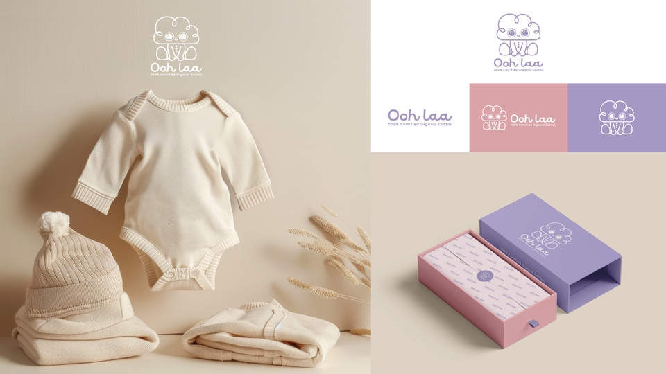 ออกแบบโลโก้ โลโก้มินิมอล โลโก้การ์ตูน โลโก้เสื้อผ้าเด็ก โลโก้สินค้าเด็ก น่ารัก