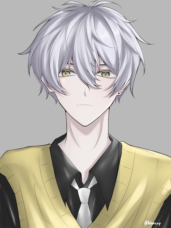 ออกแบบตัวละครอนิเมะ ผมสีขาว แต่งตัวน่ารัก สไตล์ญี่ปุ่น