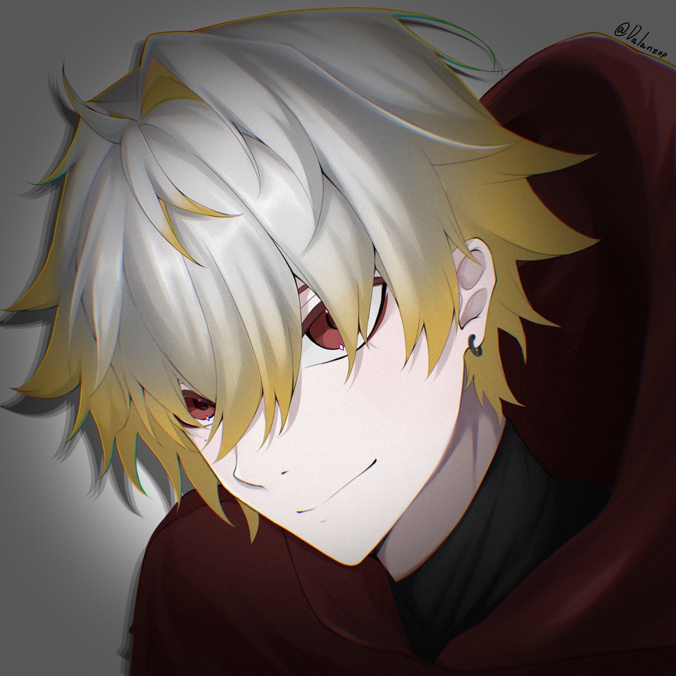 ออกแบบตัวละครอนิเมะ ผมขาวตาแดง สไตล์ญี่ปุ่น