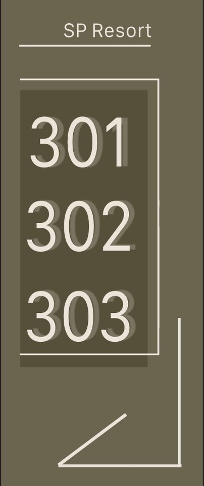 รับทำป้ายไฟนีออน ป้ายชื่อร้าน SP Resort ห้อง 301 302 303