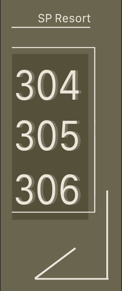 ร้านทำป้ายไฟ SP Resort ห้อง 304 305 306