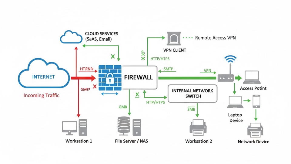 ออกแบบและติดตั้ง Firewall สำหรับองค์กร