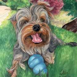 วาดภาพ สีโปสเตอร์บนเฟรมผ้าใบ