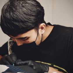 PEACH BLACK INK